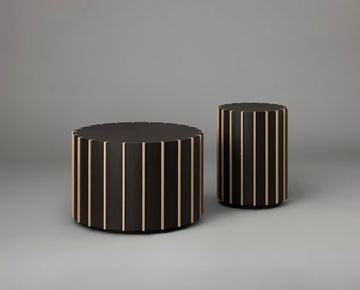 FIN TALL - Wood veneer high side table by Articolo Studio - view 3